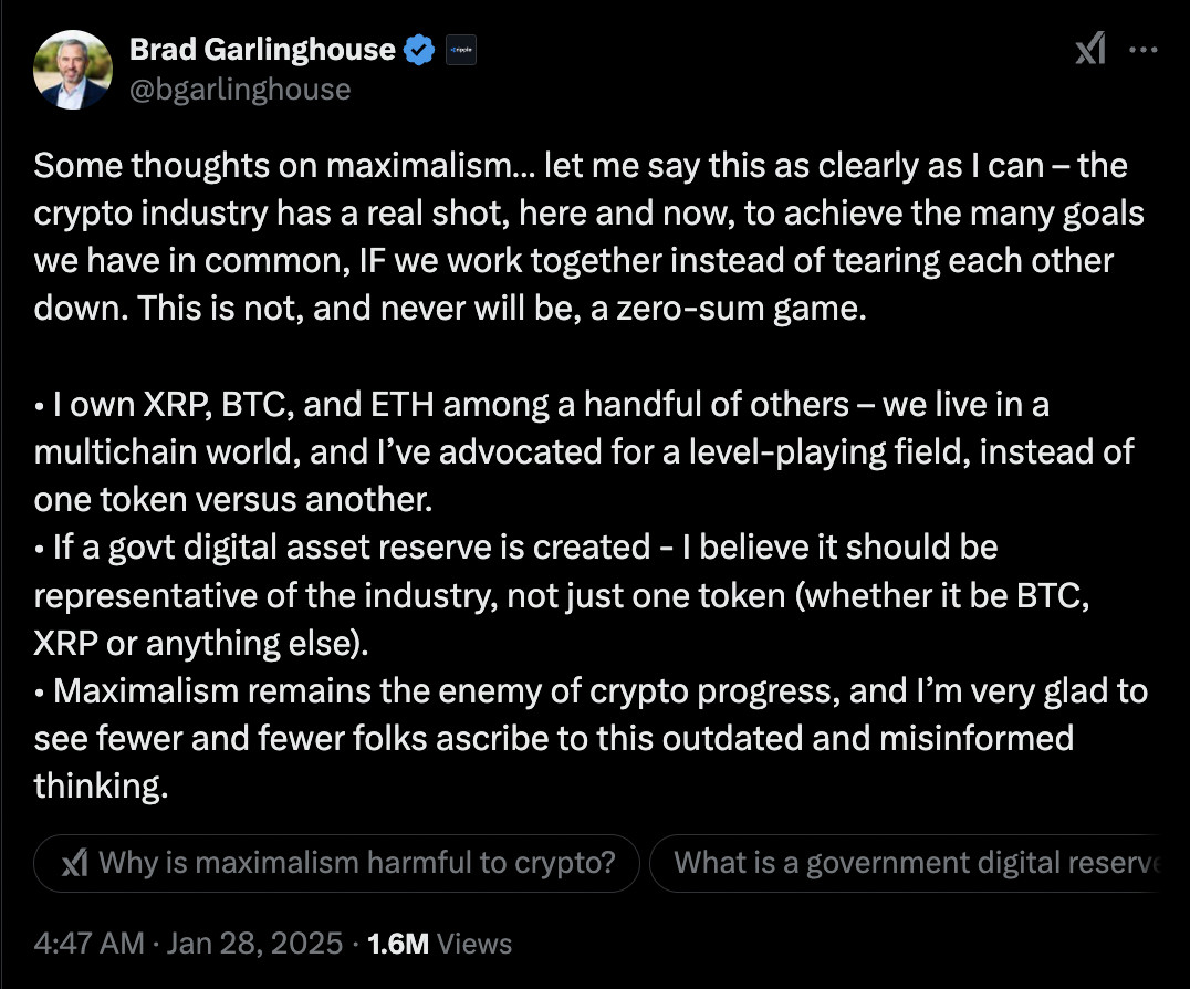 Brad Garlinghouse Tweet
